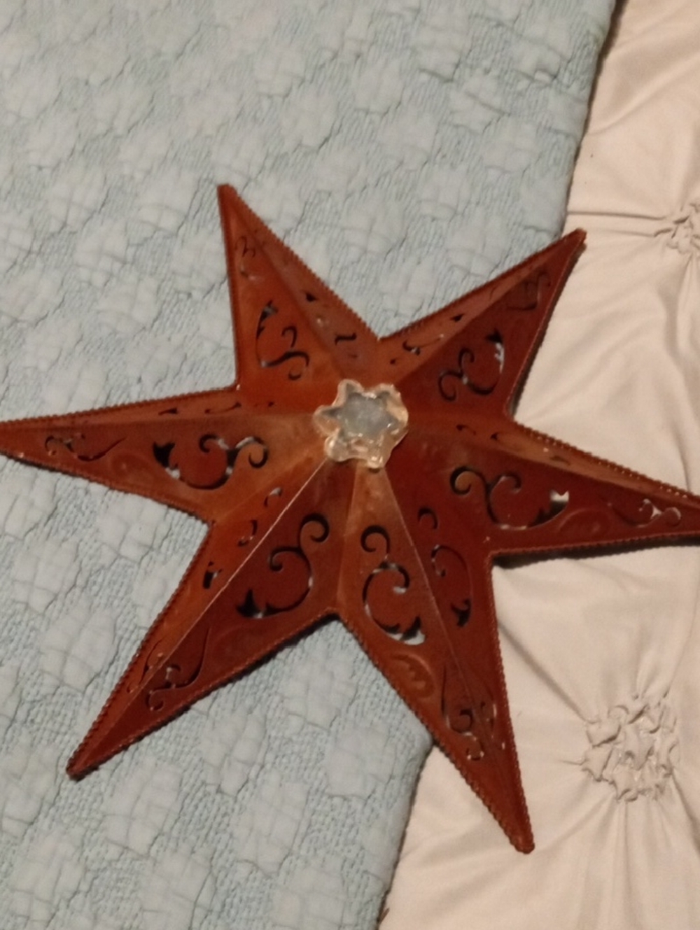 Source Unknown Brown Cutout Metal Star Wall Art